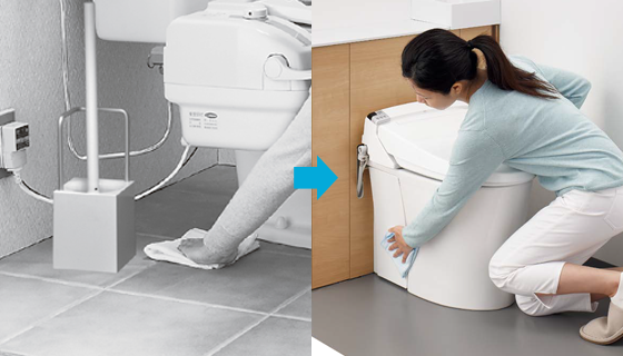 取り替えるだけで、お掃除ラクラク。