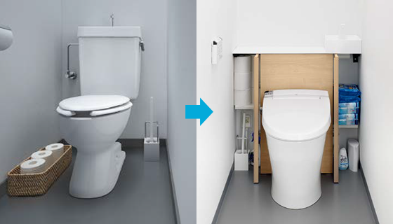 取り替えるだけで、お掃除ラクラク。