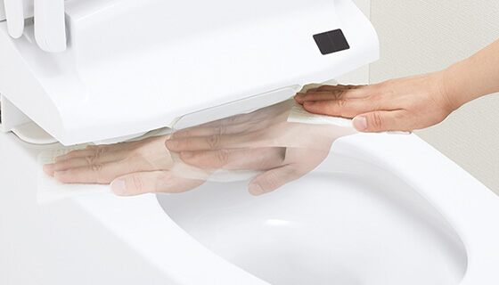 奥までキレイに、簡単お手入れ、お掃除リフトアップ